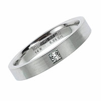 Обручальное кольцо Roberto Bravo Amore Infinito с бриллиантом , фото