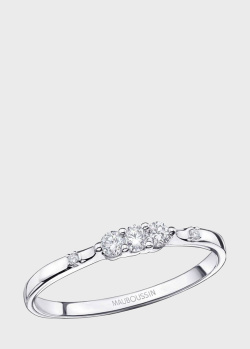 Золотое кольцо Mauboussin Trois Grains d'Amour с бриллиантами, фото
