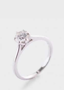 Золотое помолвочное кольцо с бриллиантом 0,70ct, фото