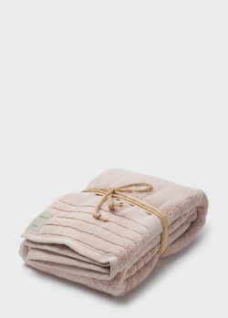 Розовое полотенце Fazzini Home Coccola из микрохлопка 100х150см, фото