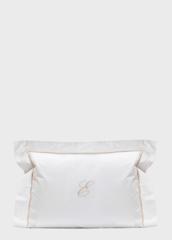 Белая подушка La Perla Home Poesia Cuscino 40х30см с вышивкой, фото