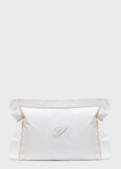 Белая подушка La Perla Home Poesia Cuscino 40х30см с буквой, фото