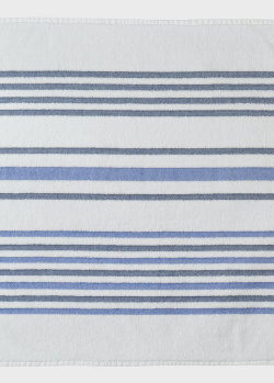 Белое полотенце Abyss & Habidecor Goa 100х200см в синюю полоску, фото