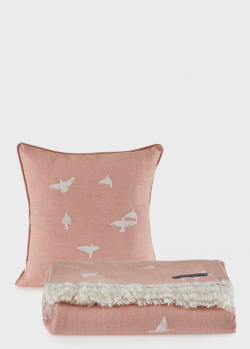 Покрывало с подушкой Penelope Marin 160х240см с изображением птиц, фото
