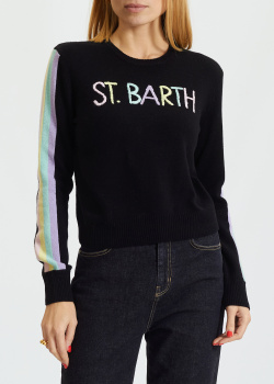 Черный свитер Saint Barth из смесовой шерсти, фото