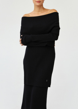 Черный свитер GD Cashmere из мериносовой шерсти, фото