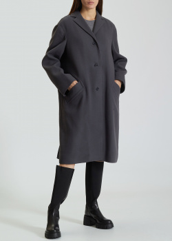 Шерстяное пальто Nina Ricci серого цвета, фото