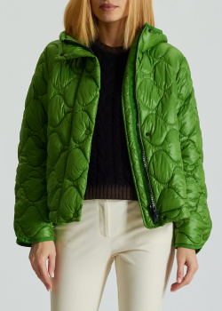 Зеленая куртка Luisa Cerano с фигурной стежкой, фото
