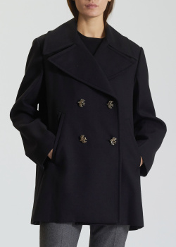 Шерстяное пальто Nina Ricci черного цвета, фото