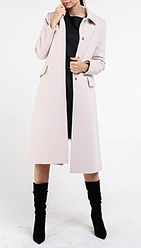 Приталенное пальто Blugirl бежевого цвета, фото
