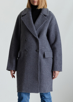 Двубортное пальто Emporio Armani из смесовой шерсти, фото