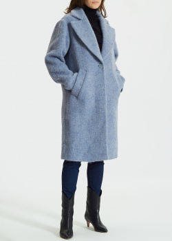 Голубое пальто Liu Jo из смесовой шерсти, фото