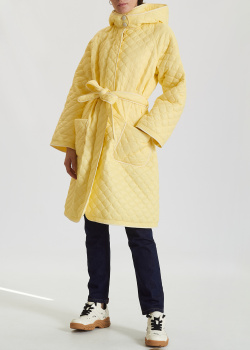 Желтый плащ Marchi с накладными карманами, фото