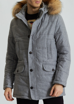 Шерстяная куртка Waterville серого цвета, фото