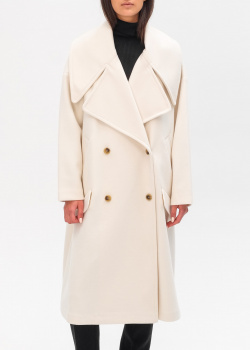Двубортное пальто Twin-Set Actitude с макси-лацканами, фото