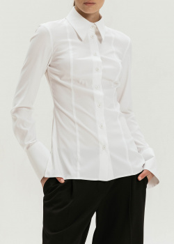 Приталенная блузка Shako белого цвета, фото
