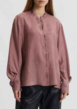 Шелковая блуза Luisa Cerano со складками на спине, фото