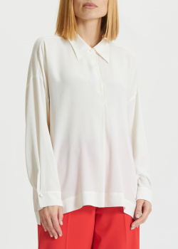 Блуза кремового цвета Luisa Cerano из смесового шелка, фото
