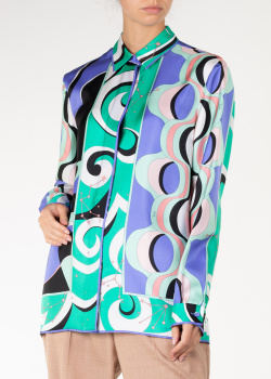 Шелковая блуза Emilio Pucci с принтом, фото