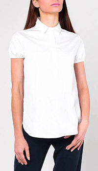 Белая рубашка Emporio Armani с коротким рукавом, фото