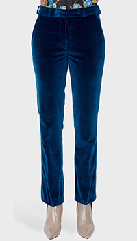Синие брюки Etro со средней посадкой, фото