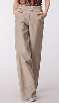 Широкие брюки Shako из льна, фото