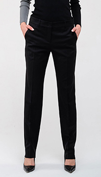 Черные брюки Emporio Armani из шерсти, фото