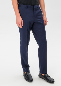 Мужские брюки Hugo Boss Hugo синего цвета, фото