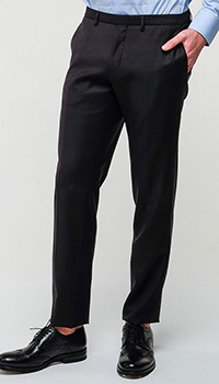 Укороченные брюки Hugo Boss черного цвета, фото