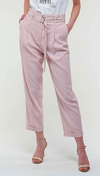 Розовые брюки Peserico с поясом, фото