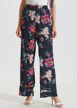 Широкие брюки Ermanno Scervino с цветочным принтом, фото