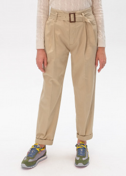 Бежевые брюки Polo Ralph Lauren с поясом, фото