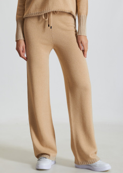 Трикотажные брюки-палаццо Peserico из смеси шерсти с шелком и кашемиром, фото