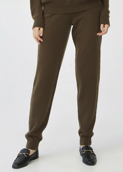 Кашемировые брюки GD Cashmere оливкового цвета, фото