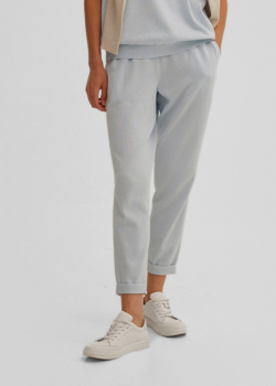 Трикотажные брюки GD Cashmere голубого цвета, фото