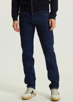 Синие джинсы Harmont&Blaine прямого кроя, фото