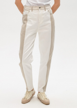 Белые джинсы Emporio Armani с высокой посадкой, фото