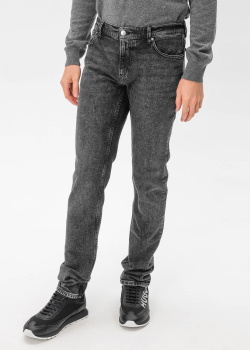 Зауженные джинсы Trussardi серого цвета, фото