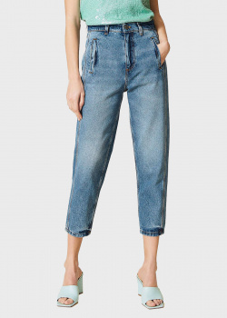 Синие джинсы Twin-Set с прорезными карманами, фото
