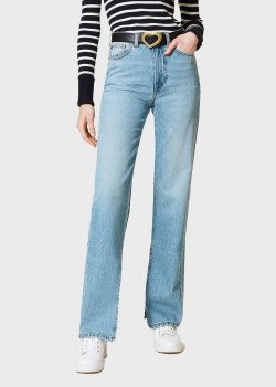 Голубые джинсы Twin-Set с разрезами, фото