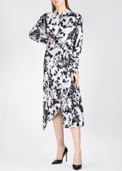 Черно-белое платье Christian Wijnants с абстрактным принтом, фото