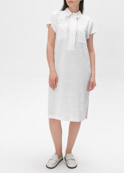 Белое платье Bogner Robin из смесового льна, фото