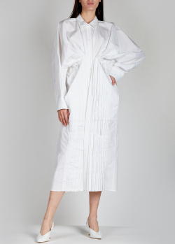 Платье-рубашка Nina Ricci белого цвета, фото