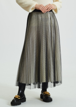 Плиссированная юбка-миди Twin-Set с эластичным поясом, фото