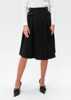 Черная юбка Elisabetta Franchi средней длины, фото
