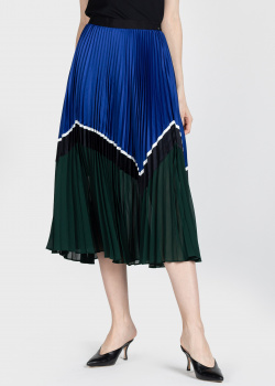 Плиссированная юбка Self-Portrait средней длины, фото