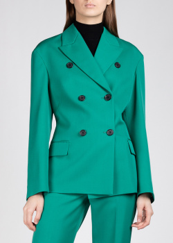 Приталенный пиджак Rochas в зеленом цвете, фото