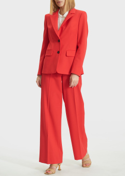 Красный костюм Luisa Cerano с широкими брюками, фото