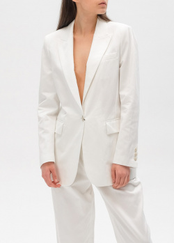 Белый пиджак Twin-Set на одну пуговицу, фото