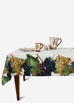 Скатерть Centrotex Виноградная лоза 140х180см с изображением винограда, фото